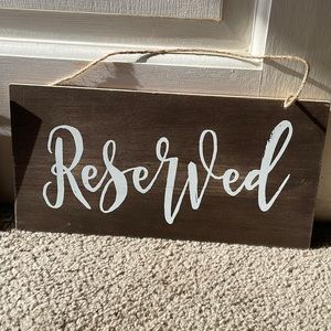 Reserved signs